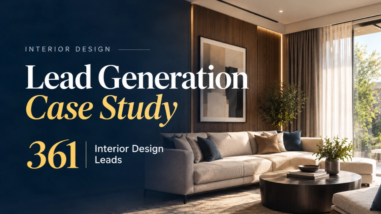 Interior Design Lead Generation Case Study - 361 Interior Design Leads